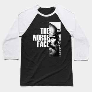 The Norse Face - Viking Warrior Face Baseball T-Shirt